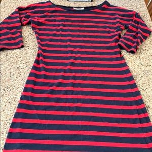 Striped long sleeve dress